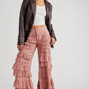 Ruffled Pink Pants